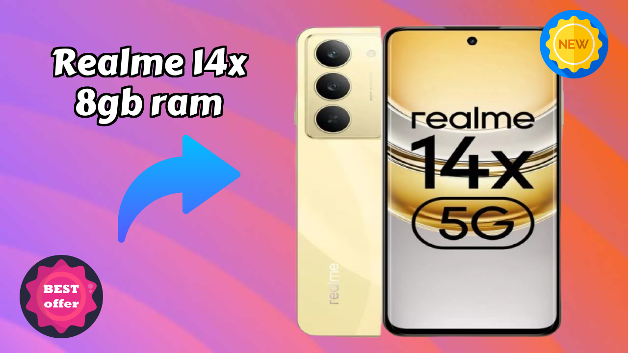 Realme 14x 8GB RAM at ₹13,989 - Complete Specifications List