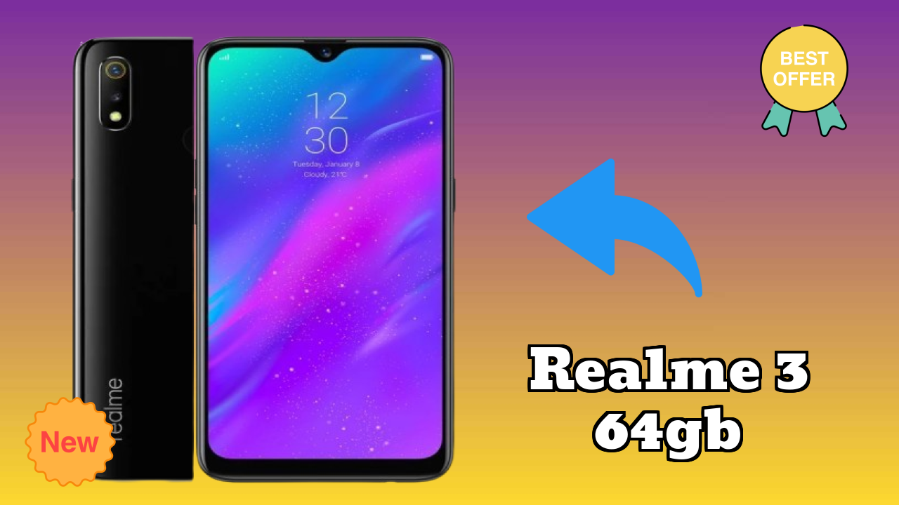 Realme 3 64GB Display Size: 6.2 Inches (15.75 Cm) Screen Quality